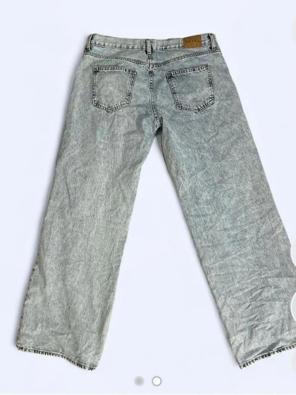 Motel Rocks Low Rise Jeans Blue Jeans - Picture 2 of 2